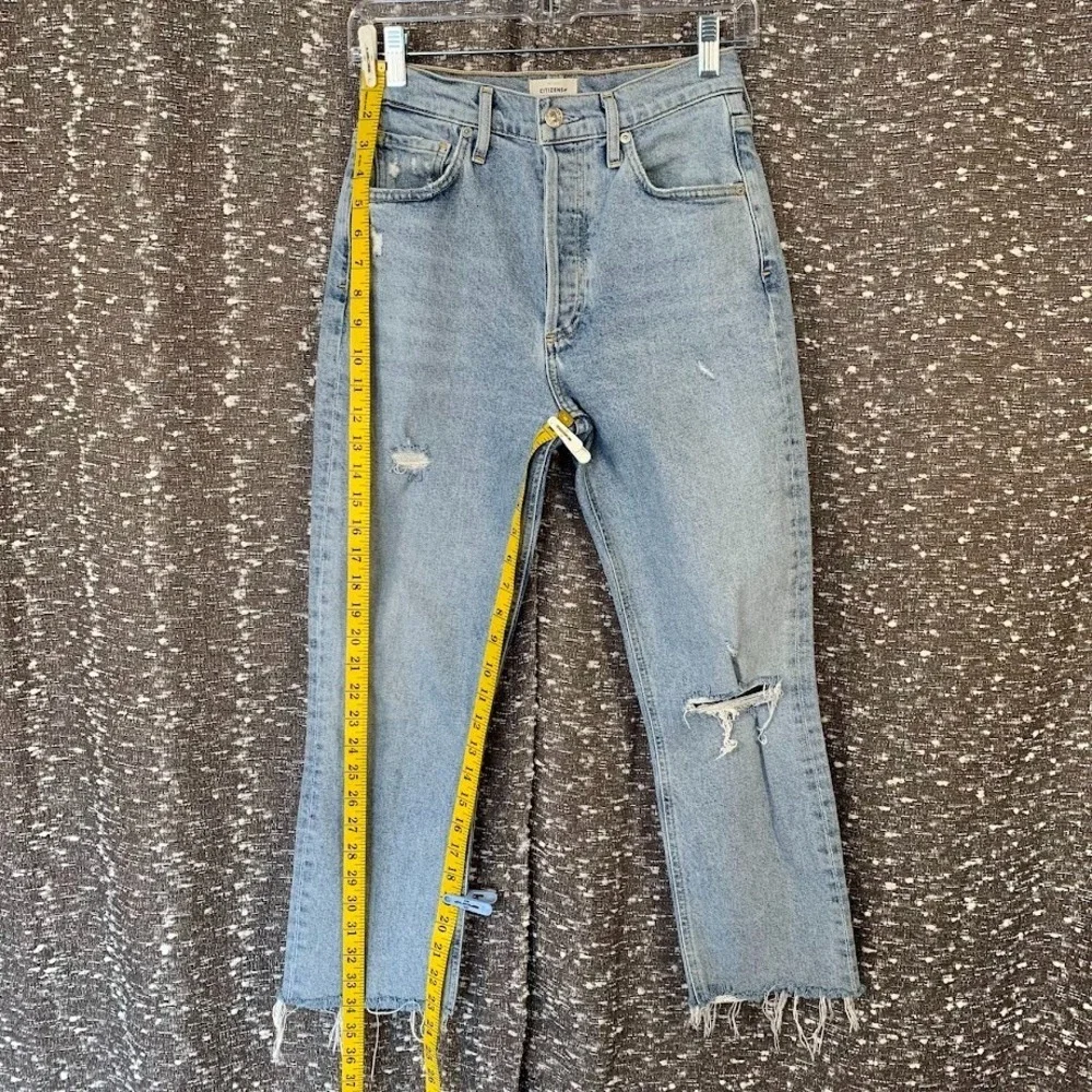 Citizens of Humanity  JOLENE High Rise Jeans Distressed Button Fly Women's 25‎